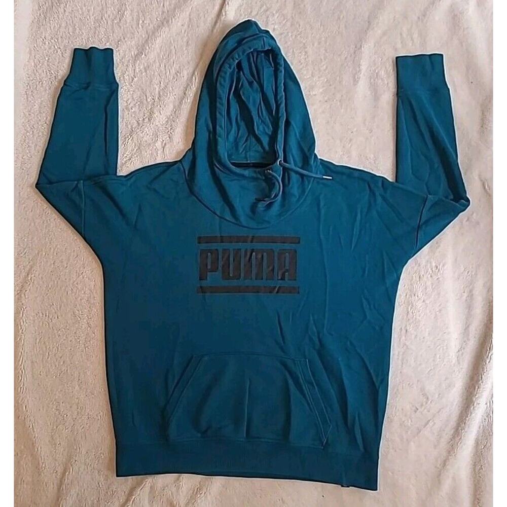 Womens Puma Refresh XL Hooded Pullover Sweater - Teal